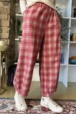 Patrick Plaid Brushed Cotton Demi Bloom Pant Soft Red